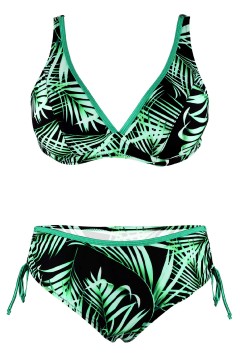 Héra Green plavky s výztuží a kosticemi S1293 zelená 3XL