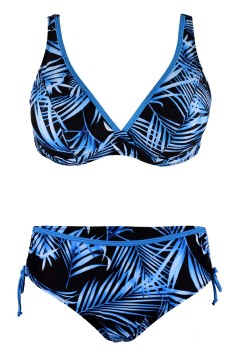 Héra Blue plavky s výztuží a kosticemi S1293 modrá 3XL