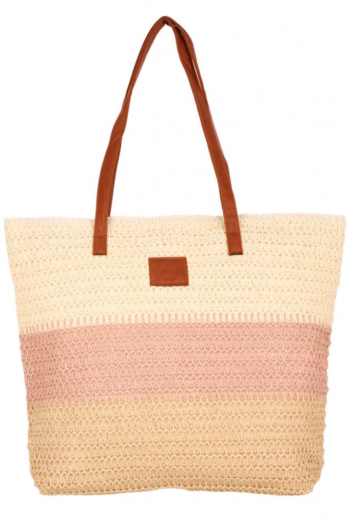 Santorini Pink plážová taška maxi vícebarevná
