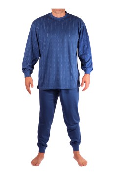 Mojmír pánské pyžamo s náplety W-034C