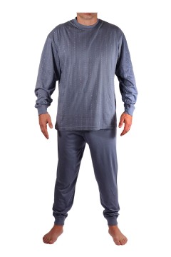 Mojmír pánské pyžamo s náplety W-034C