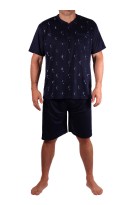 Slavomír krátké pyžamo bavlna tmavě modrá 3XL