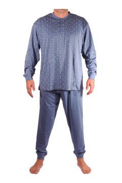 Jaroslav pánské pyžamo s náplety W-046C