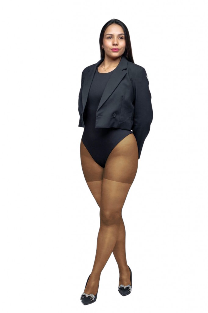 Hanka punčochy s klínem 20DEN hnědá 3XL