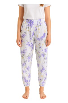Bavlněné pyžamové kalhoty Květuše 728