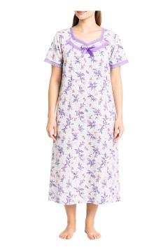 Dámská noční košile Anuška 6565 fialová 3XL
