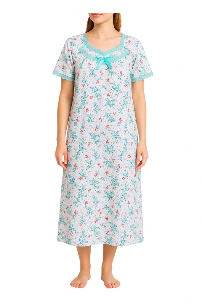 Dámská noční košile Anuška 6565 zelená 3XL