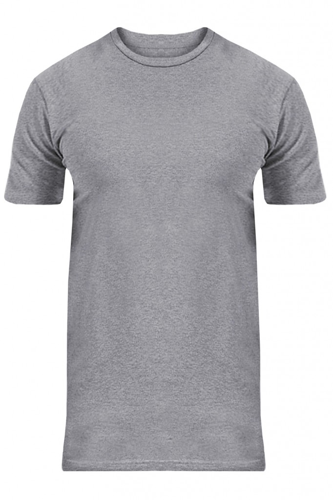 Tričko klasické bavlněné šedá L