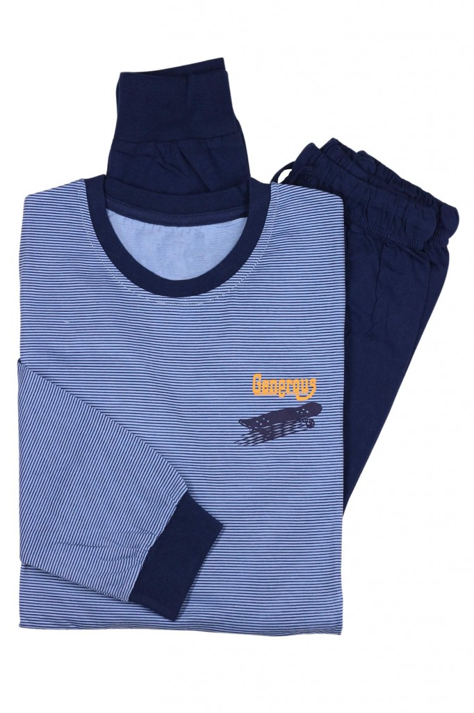 Chlapecké pyžamo Davídek 56-242 modrá 5-6 let