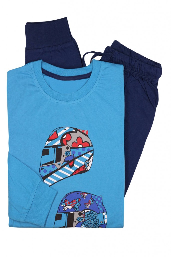 Chlapecké pyžamo Peťulka 56-245 světle modrá 11-12 let