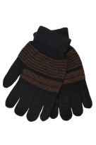 Prstové rukavice pletené černá