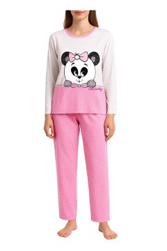 Dámské bavlněné pyžamo Panda 2307