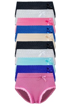 Klasické kalhotky Týna s vysokým pasem 9012 - 5bal