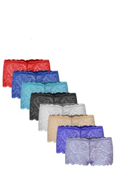 Dámské krajkové boxerky Beátka 8043 - 3 ks