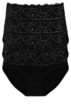 Kalhotky s vysokým pasem Leny 6009 - 3 ks