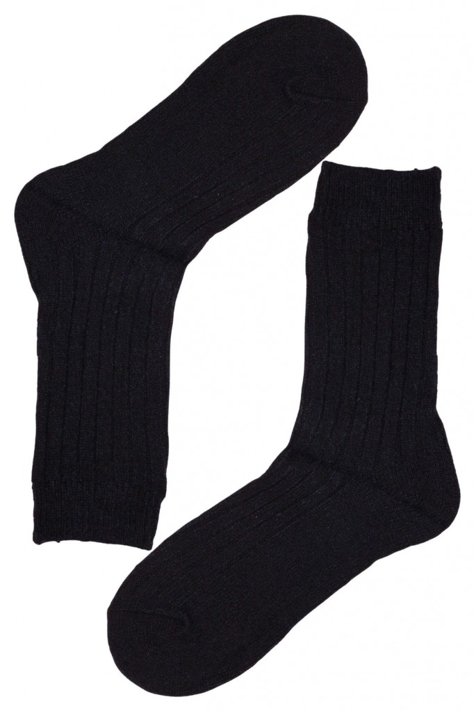 Vlněné ponožky z velbloudí vlny LY314 černá 40-44