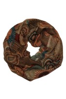 Kruhová šála Panara hnědá