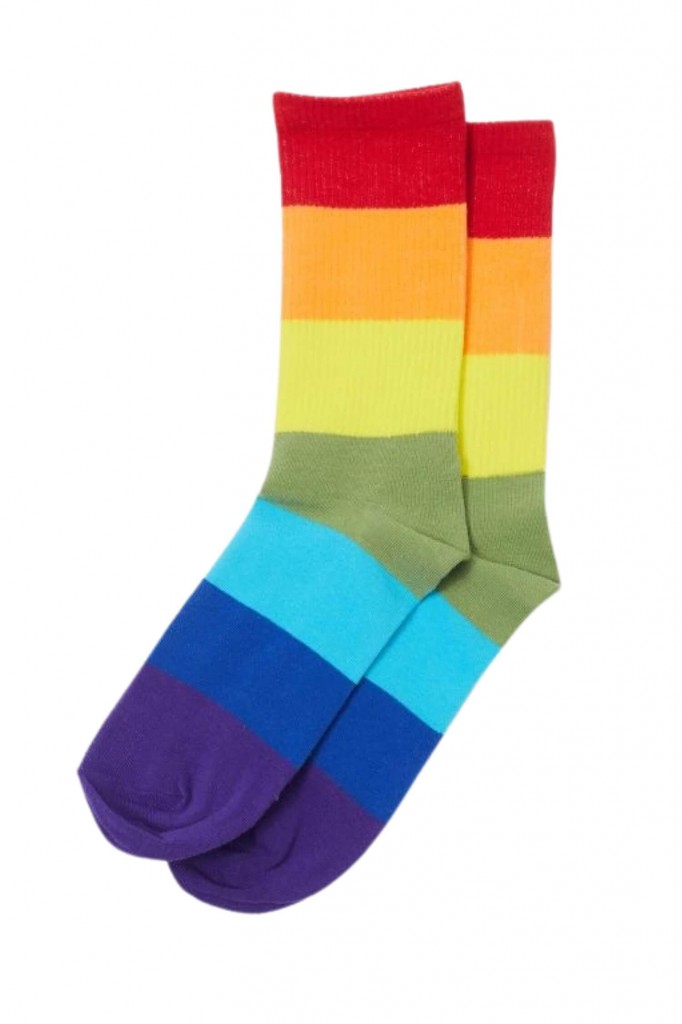 Duhové ponožky unisex