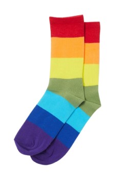 Duhové ponožky unisex