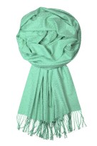 Lenia luxusní zimní šál kašmír H816K světle zelená