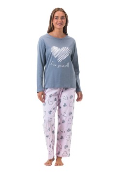 Kvalitní dámské pyžamo z bavlny My Heart 2801