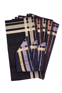 Tmavý pánský kapesník z bavlny 6 ks - Top