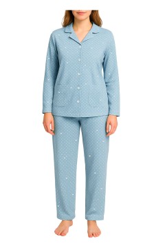 Dámské rozpínací pyžamo s knoflíky Pepina 2312