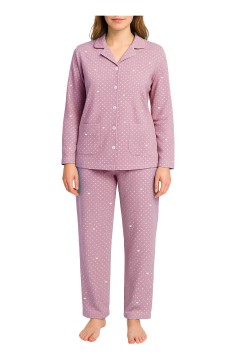 Dámské rozpínací pyžamo s knoflíky Pepina 2312