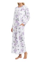 Bavlněná noční košile dlouhá Ami 6554 fialová 3XL