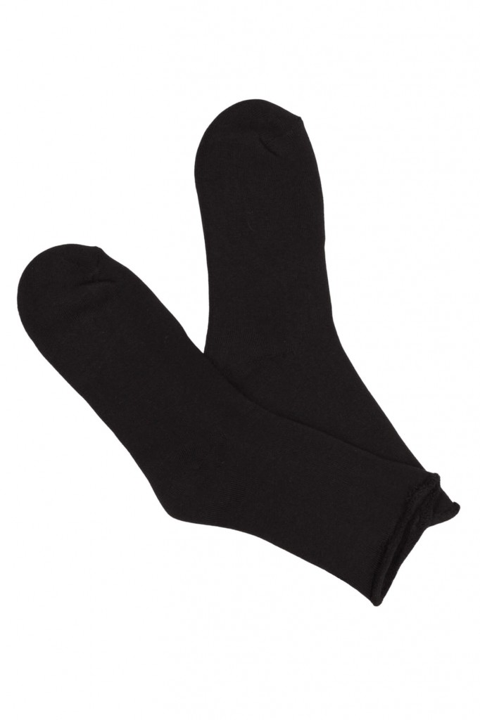 Zimní thermo ponožky s volným zdravotním lemem bambus 6060 - 2páry černá 35-38