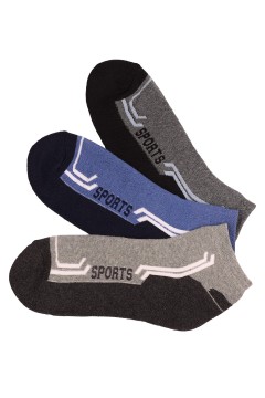 Pánské froté kotníkové ponožky bavlna UM1507 - 3 páry