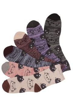 Dámské thermo ponožky bez tlaku – zdravotní lem SW078 - 2 páry