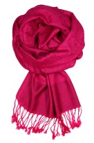 Roma - dámská zimní šála s kašmírovým vzhledem_135 růžová