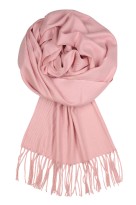 Lužnice dámská kašmírová šála – jednobarevná 105_16A světle růžová