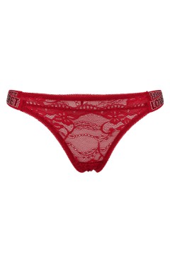 Secret Loves krajková tanga s kamínky