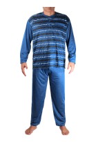 Evžen pánské pyžamo dlouhé nohavice modrá 3XL