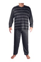 Evžen pánské pyžamo dlouhé nohavice tmavě šedá 3XL