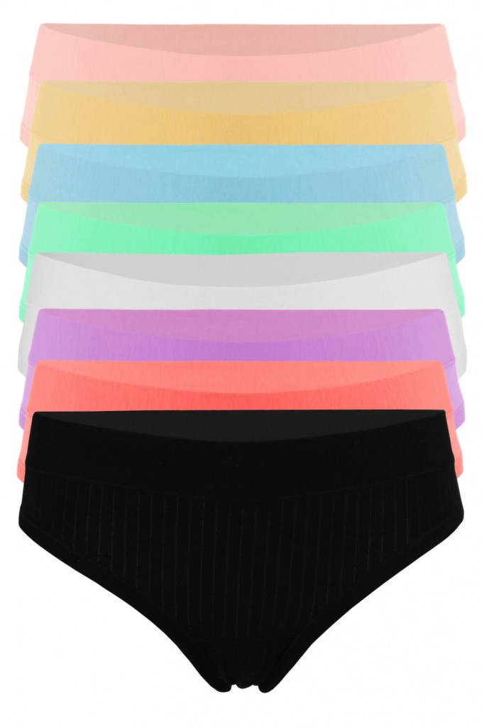 Bavlněné kalhotky Adélka 6474 - nižší střih - 3 ks