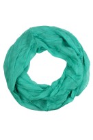 Lehká jednobarevná dutá šála - Dotek lehkosti petrolejová