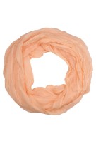 Lehká jednobarevná dutá šála - Dotek lehkosti béžová