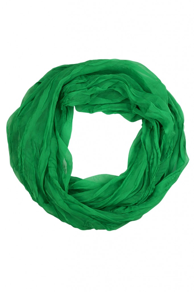 Lehká jednobarevná dutá šála - Dotek lehkosti