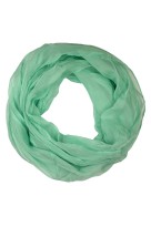 Jednobarevná kruhová šála - Dotek lehkosti světle zelená