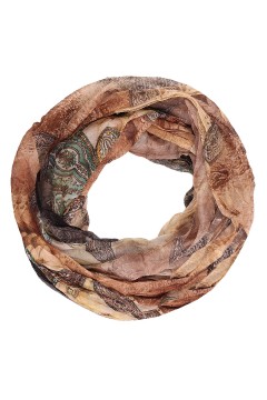 Lehká duhová kruhová šála se vzorem Pastel Air