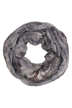 Lehká duhová kruhová šála se vzorem Pastel Air