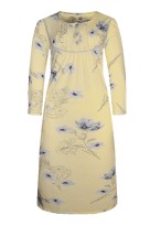 Janka dlouhá noční košile s květy 6991 světle šedá 3XL