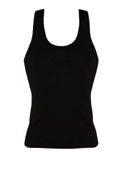 Yily Black pánské tílko bavlna FBX001