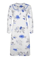 Johanka dámská noční košile s dlouhým rukávem 6993 tmavě modrá 4XL