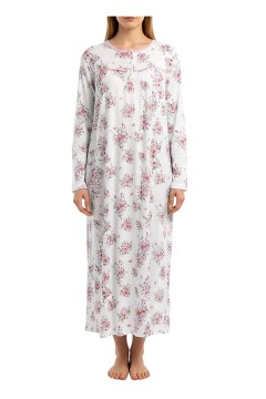 Noční košile bavlněná dlouhá dlouhý rukáv Natálie 6589