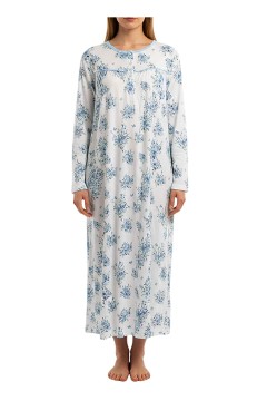 Noční košile bavlněná dlouhá dlouhý rukáv Natálie 6589