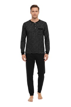 Pánské pyžamo dlouhý rukáv Gianvaglia 2501
